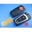KIA new Carens modified remote key shell 3 button (with battery metal )