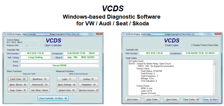 Genuine Ross-Tech VCDS (VAG-COM Diagnostic Systems) for Audi