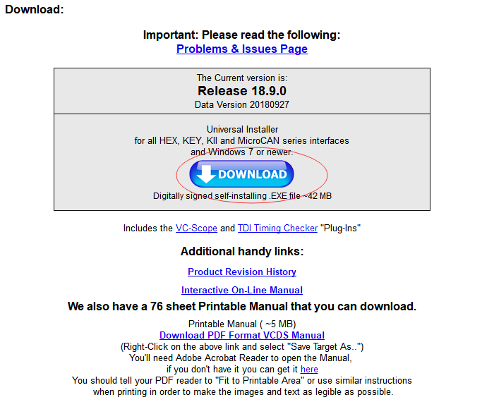 Vag Com Vcds Update To V18 9 Download Free From Ross Tech