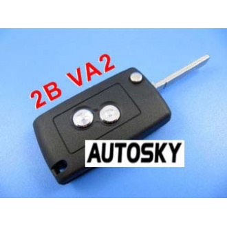 citroen remote key shell 2 button ( 307 without groove)