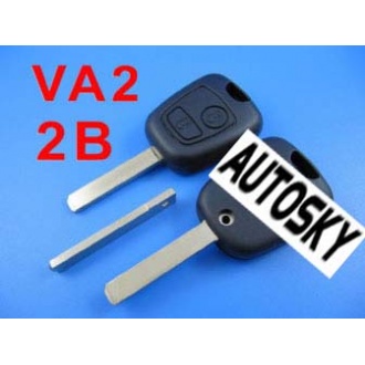 citroen remote key shell 2 button (without groove)