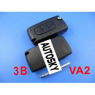 citroen remote key 3 button 433MHZ( without groove)