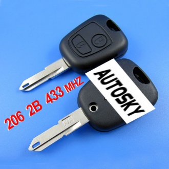 Citroen C2 remote key 2 button 433MHZ