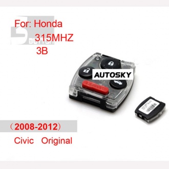 Original Honda Civic remote 315mhz ID46 4 button (2008-2012)