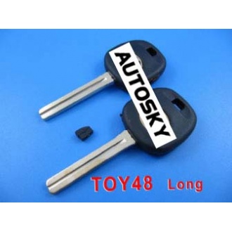 Lexus transponder key shell TOY48 (long)