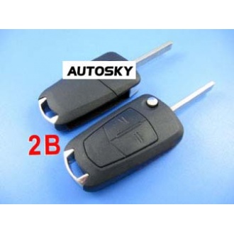 Opel flip remote key shell 2 button