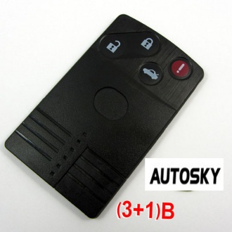Mazda smart card shell 3+1 button