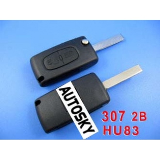 peugeot remote key 2 button mhz 433 (307 with groove)