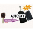 Citroen modified flip remote key shell 2 button HU...