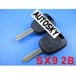 citroen remote key shell 2 button
