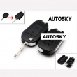 Citroen modified flip remote key shell 2 button