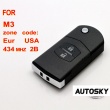 Mazda M3 flip remote key 2 button 434MHZ