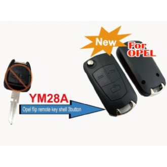Opel modified filp remote key shell 3 button (YM28)