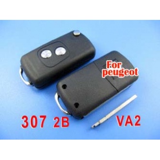 peugeot remote key shell 2 button ( 307 without groove)