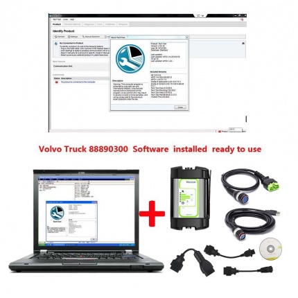 Volvo Vocom 88890300 Interface with Latest Software (Real Volvo Vocom) PTT2.8.240 Plus Lenovo T420 Laptop