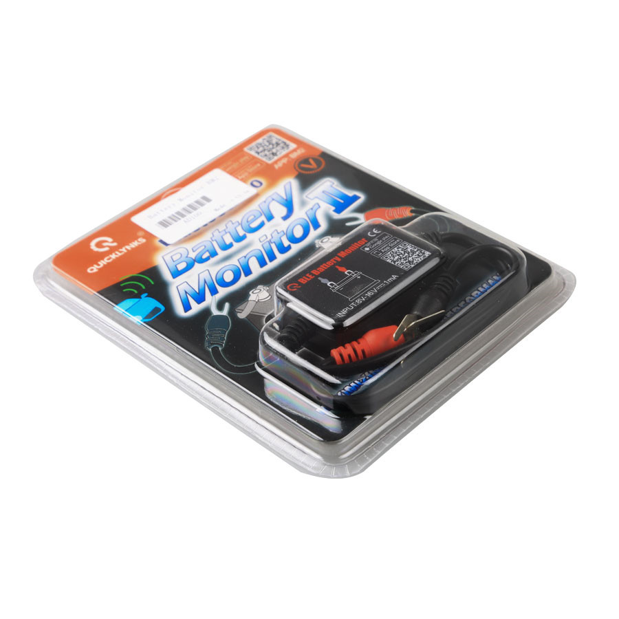 QUICKLYNKS Battery Monitor BM2 Bluetooth 4.0 Device Car 12V Battery Tester  