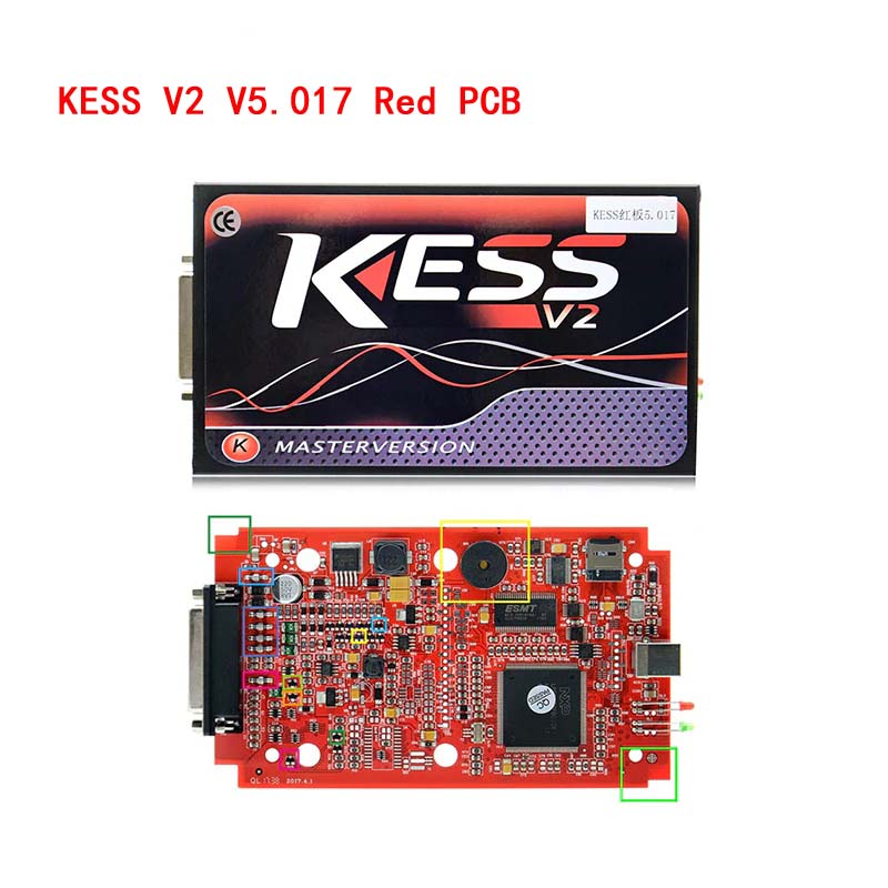 KESS V2 V5.017 EU Red V2.47-V2.23 ECM Titanium Master Version ECU OBD2  car-truck