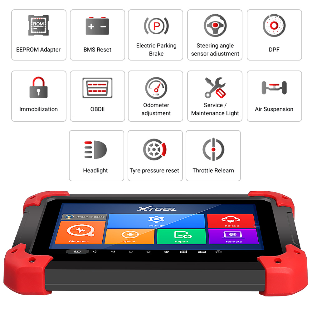 US$369.00 - XTOOL X-100 X100 PAD Tablet Key Programmer with EEPROM Support  Oil Reset and Odometer Correction