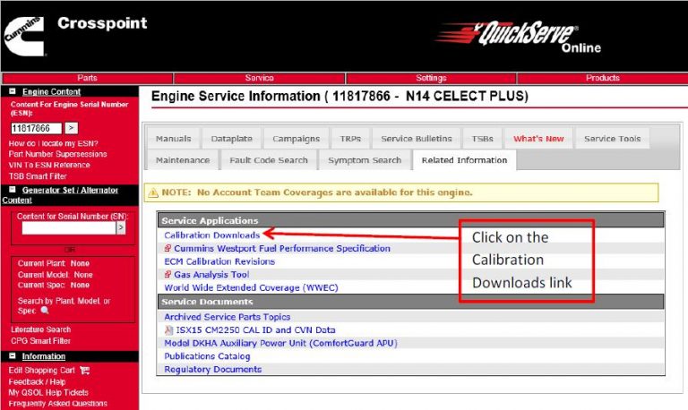How to Use Cummins QuickServe Online to Downlaod ECM Calibrations – The ...