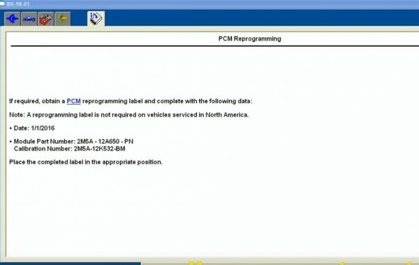 ford ids calibration files c98
