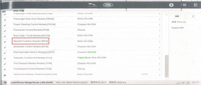Rfa Range Rover Range Rover L494 Keyless Retrofit RFA Coding by JLR PATHFINDER - The ...