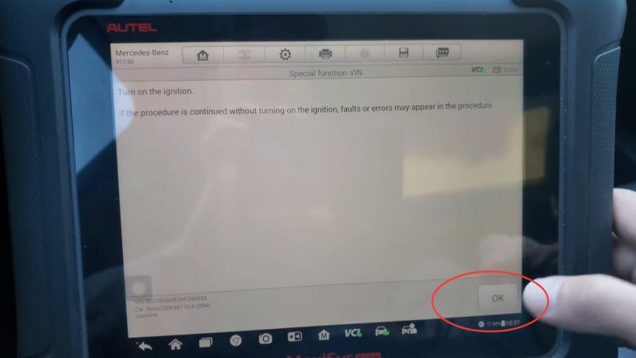 Autel Maxisys Elite ESP Coding Programming on 2009 Mercedes Benz GLK350