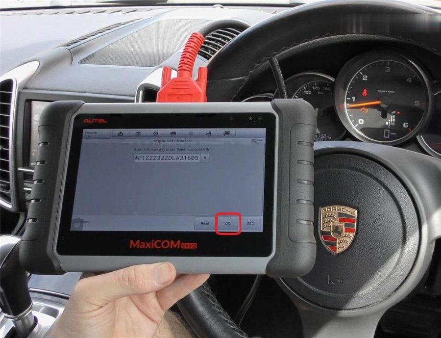 Autel MK808 Reset Porsche Cayenne Check Engine Light The Blog of