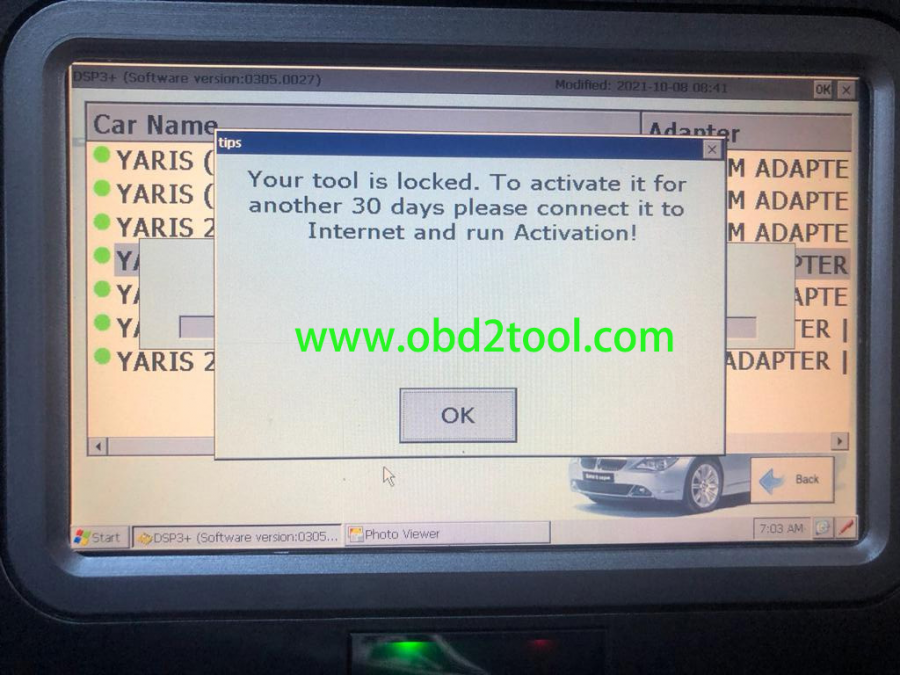 How to activate the DSP3 when your machine appear this message - The ...