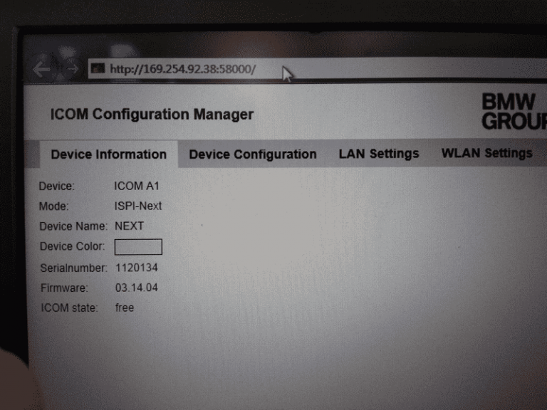 Настройка icom bmw по wifi