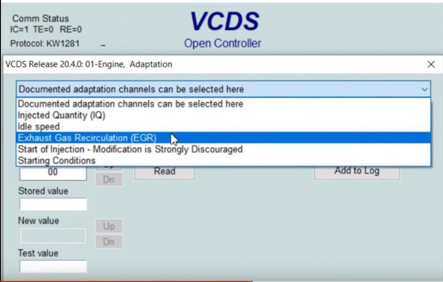 How to Use VCDS to Do EGR Delete Adaptation for VAG VW The Blog of