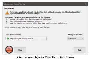 Conducting an Aftertreatment Injector Flow Test on Cummins ISX 12 and