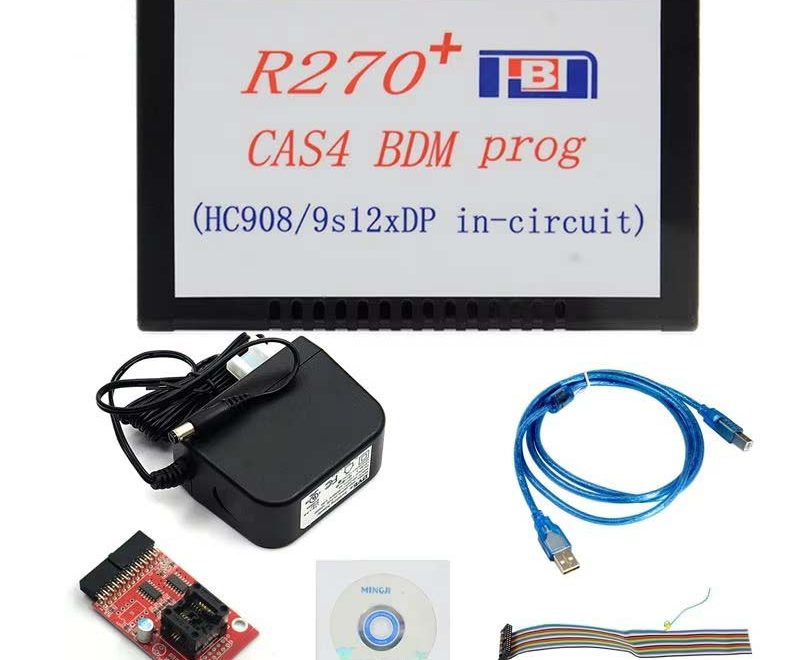 thumbnail interactive-video image 1 of R270+ Programmer CAS4 BDM Prog - Automotive Key Programming Tool (Supports V1.30 Software) 1 of 2