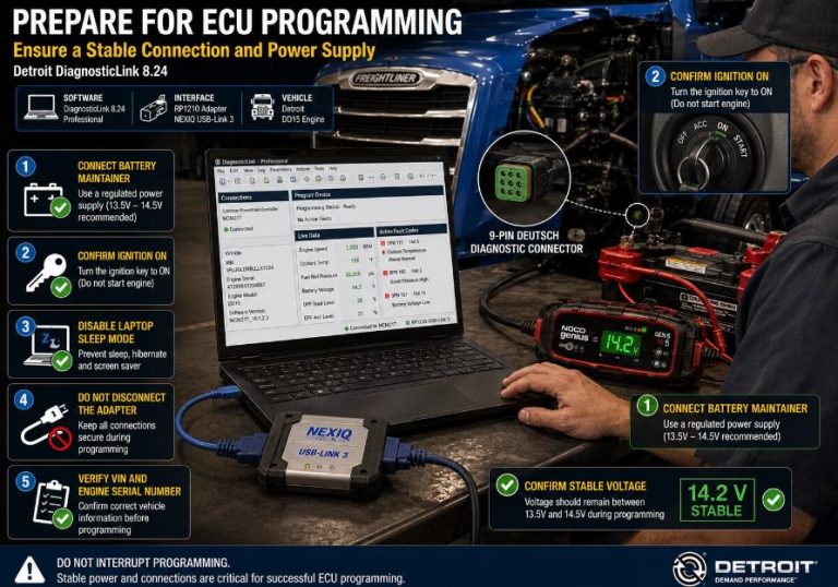 Detroit Diesel DiagnosticLink DDDL 8.24 SP1 Download & Compatibility Guide
