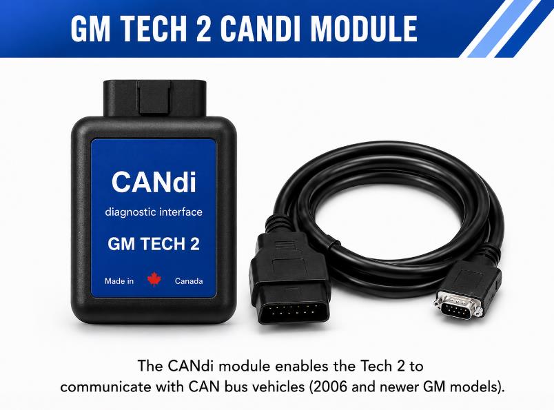 GM Tech 2 CANdi module for CAN bus vehicle diagnostics