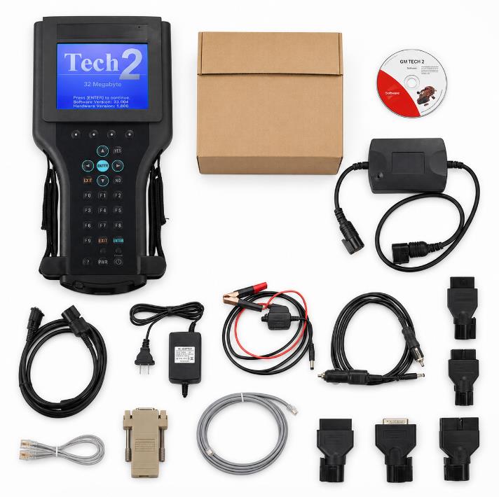 GM Tech 2 full diagnostic kit with OBD cable CANdi module adapters and software