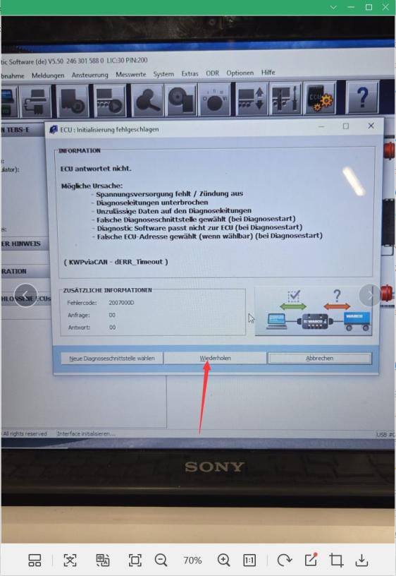 Switch WABCO software communication setting from 24V CAN to 24V