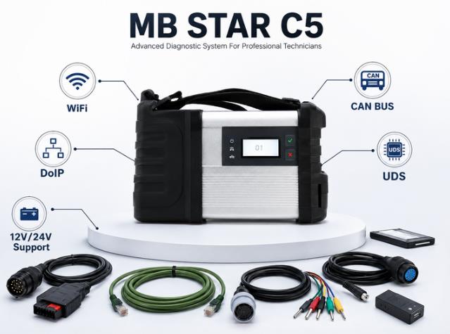 MB STAR C5 DoIP WiFi diagnostic interface for Mercedes-Benz cars and trucks