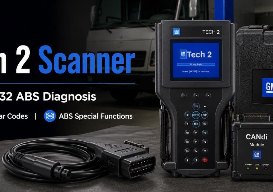 GM Tech 2 scanner recommended for Workhorse P32 RV ABS diagnosis and brake bleed