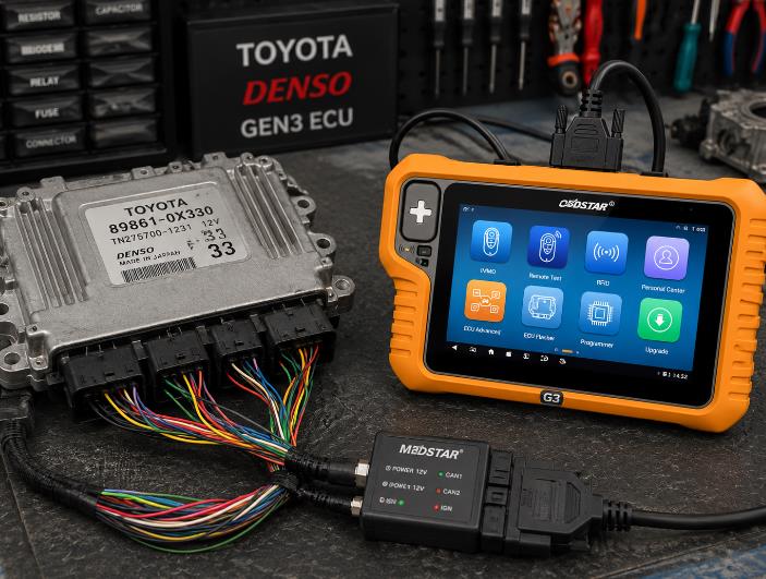 OBDSTAR G3 Toyota Denso Gen3 ECU IMMO OFF bench mode