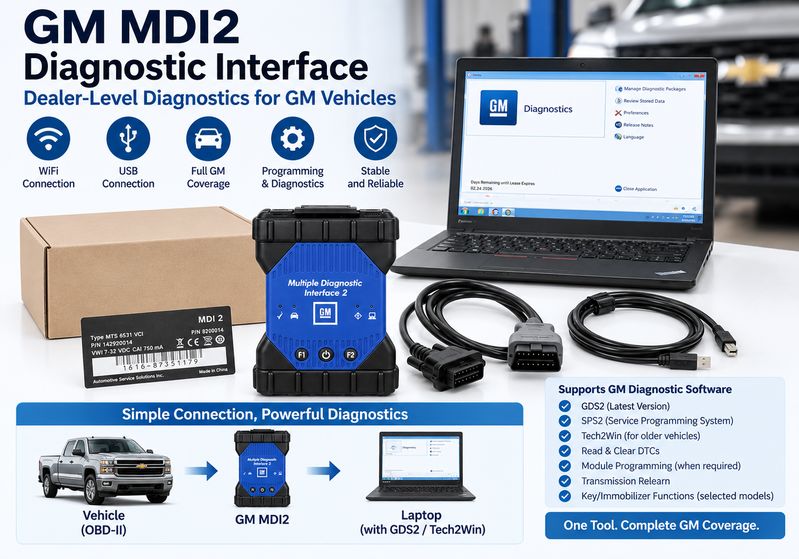 GM MDI2 WiFi diagnostic interface for GM transmission diagnostics