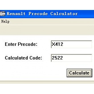 Renault PreCode code calculator