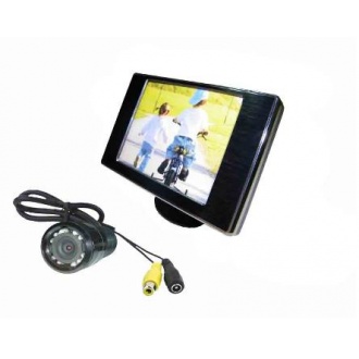 FLIP -OPEN Video Parking System-Camera and 3.5" TFT Monitor