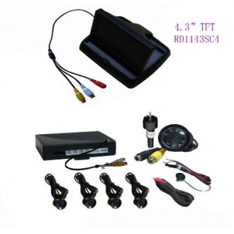 FLIP -OPEN Video Parking System-Camera and 4.3" TFT Monitor