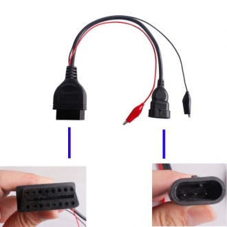 Fiat  3pin  Alfa  Lancia to 16 Pin Diagnostic Cable