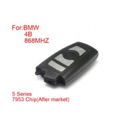 Remote Key 4 Buttons 868 mhz 7953 Chips Silver Side for BMW CAS4 F Platform 5 Series