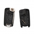 Modified Flip Remote Key Shell 3 Button(HU46) for Opel 5pcs/lot