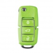 10pcs XHORSE VVDI2 Volkswagen B5 Type Color Special Remote Key 3 Buttons (in Black, Red, Yellow, Blue and Green)