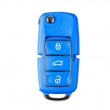 10pcs XHORSE VVDI2 Volkswagen B5 Type Color Special Remote Key 3 Buttons (in Black, Red, Yellow, Blue and Green)