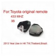 Remote 3 Button 433MHZ for Toyota Free Shipping