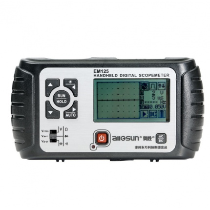 All-sun 25MHz 100MSa/s Digital 2in1 Handheld Portable Oscilloscope+Multimeter Single Channel Waveform USB LCD Backlight 